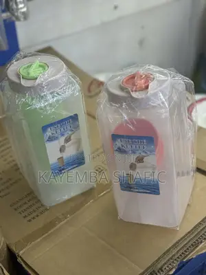 4l Plastic Fridge Water Bottle Pitcher Set With 4 Cups