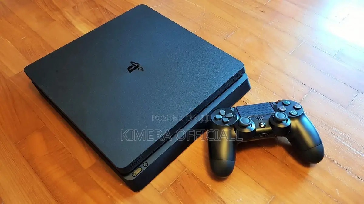 Ps4 Slim Gaming Consoles Complete Set With 2 Controllers and Games