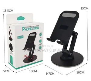Foldable Phone Stand Features a 360-Degree Rotating Base