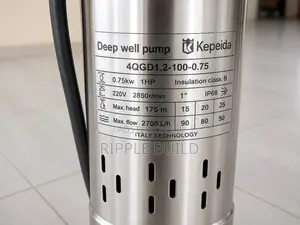 750w Ac Electric Borehole Pump 175m Head 2700l/H