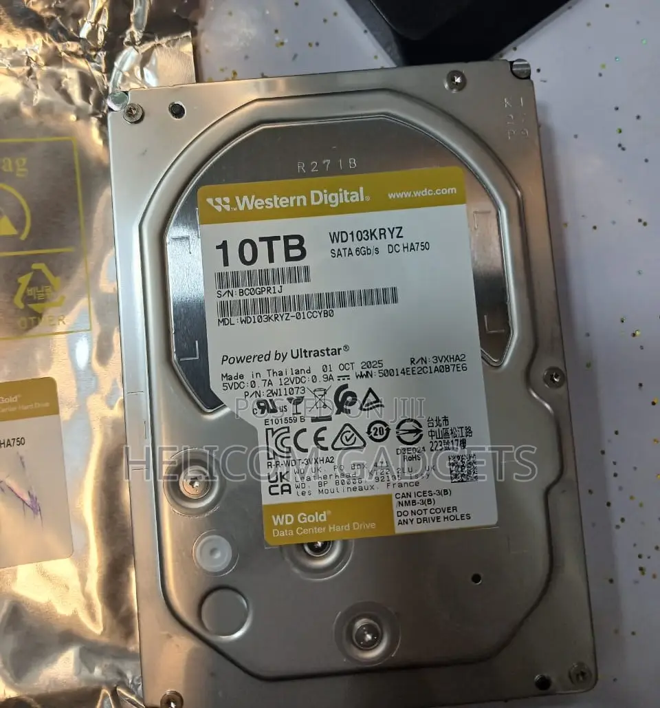 Western Digital Gold 10tb Enterprise Class / 10tb Hard Drive