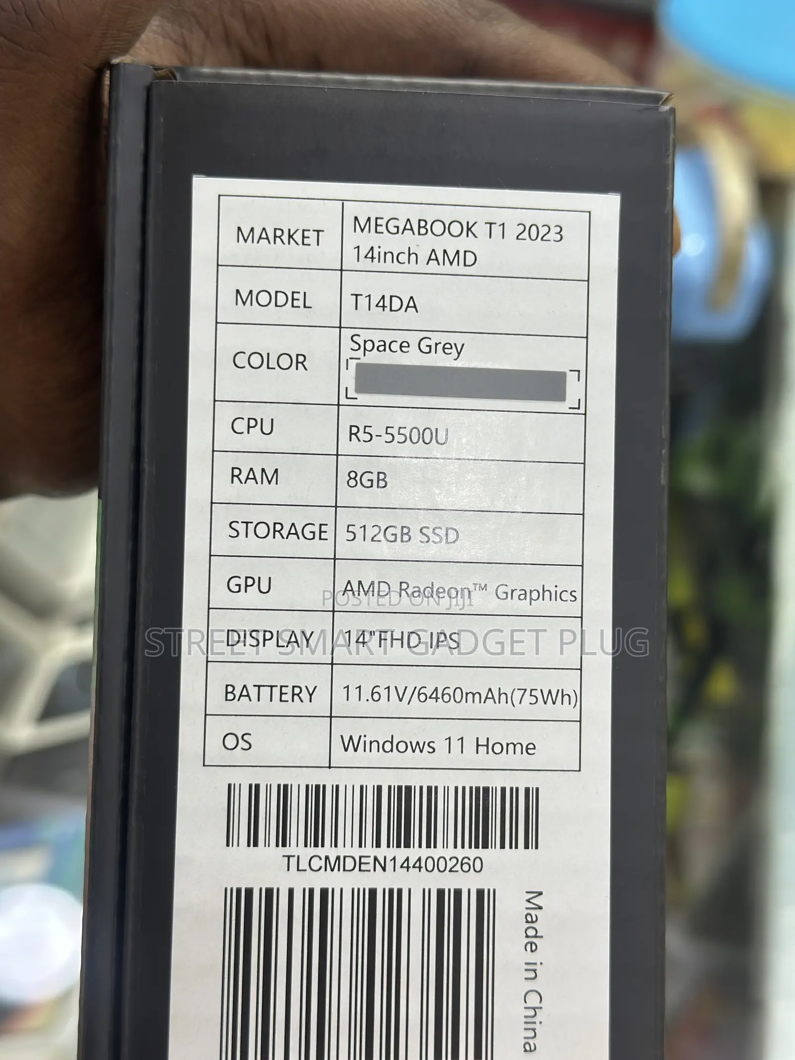 New Laptop Tecno 8GB Intel Core i5 SSD 512GB