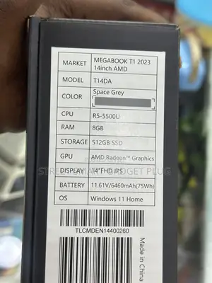New Laptop Tecno 8GB Intel Core i5 SSD 512GB