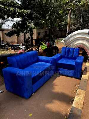 2 Seater Blue Valvet Sofa
