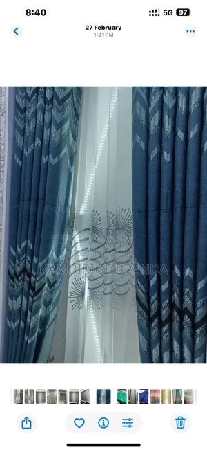 Wave Dark Grey Curtains