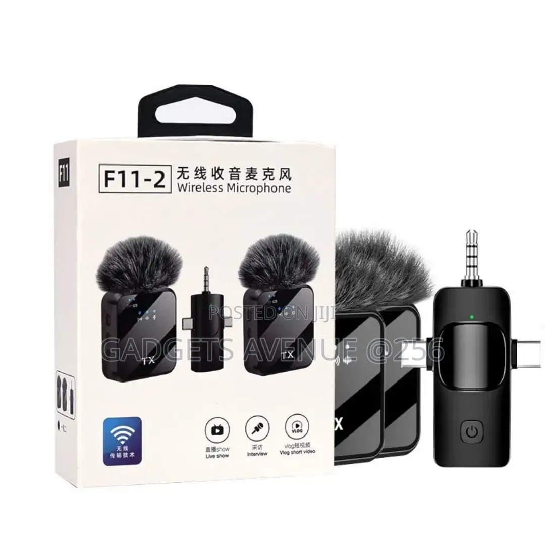 F11-2 Wireless Microphone System Includes Two Transmitters (Tx)