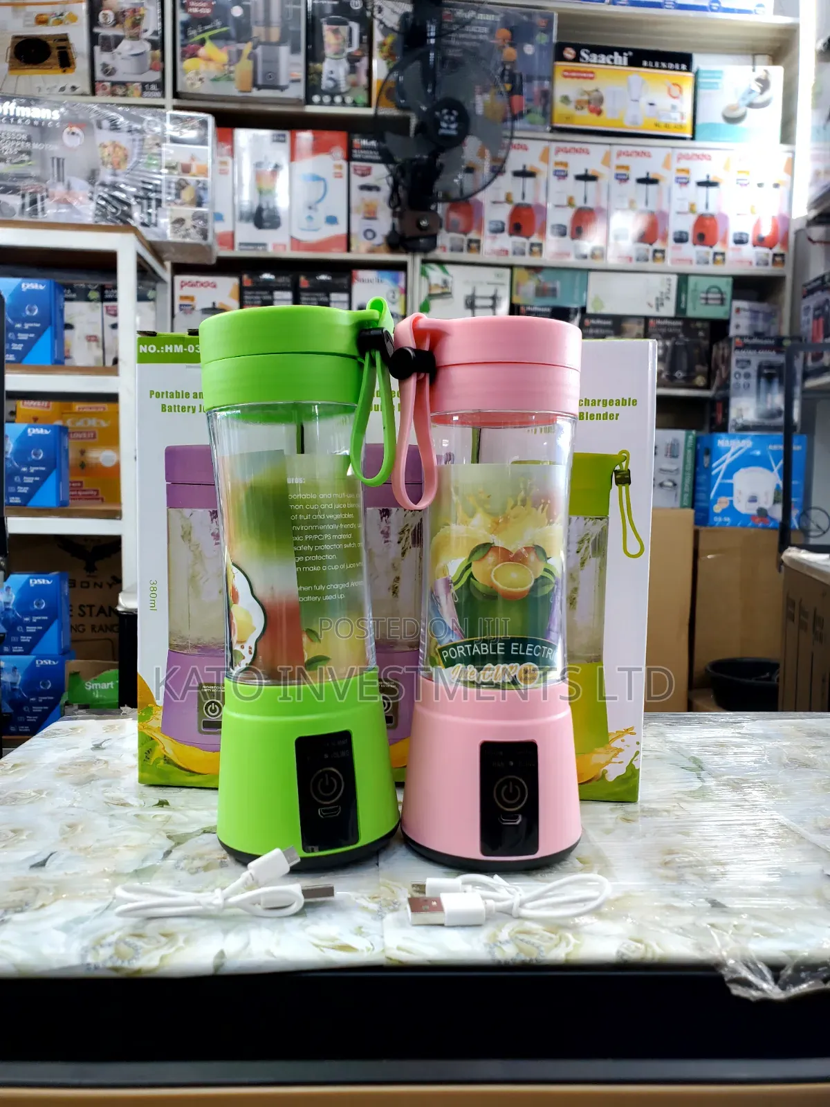 Portable and Rechargeable Battery Juice Blender