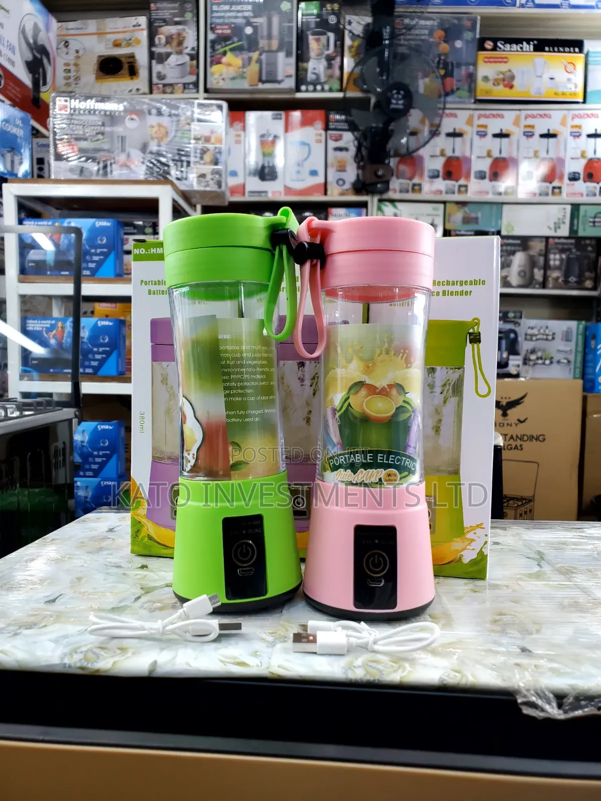 Portable and Rechargeable Battery Juice Blender