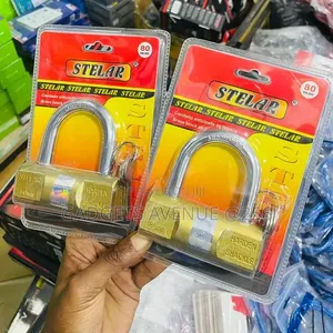 80mm Stelar Brand Brass Block Padlock