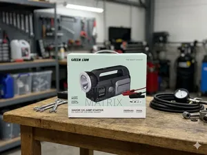 Green Lion Car Jump Starter 120w, With Power Bank 24000mah