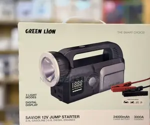 Green Lion Savior 12v Car Jump Starter 120w With 24000mah Powerbank