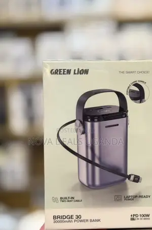 Green Lion Bridge 30 100w Fast Charging 30000mah Laptop Power Bank