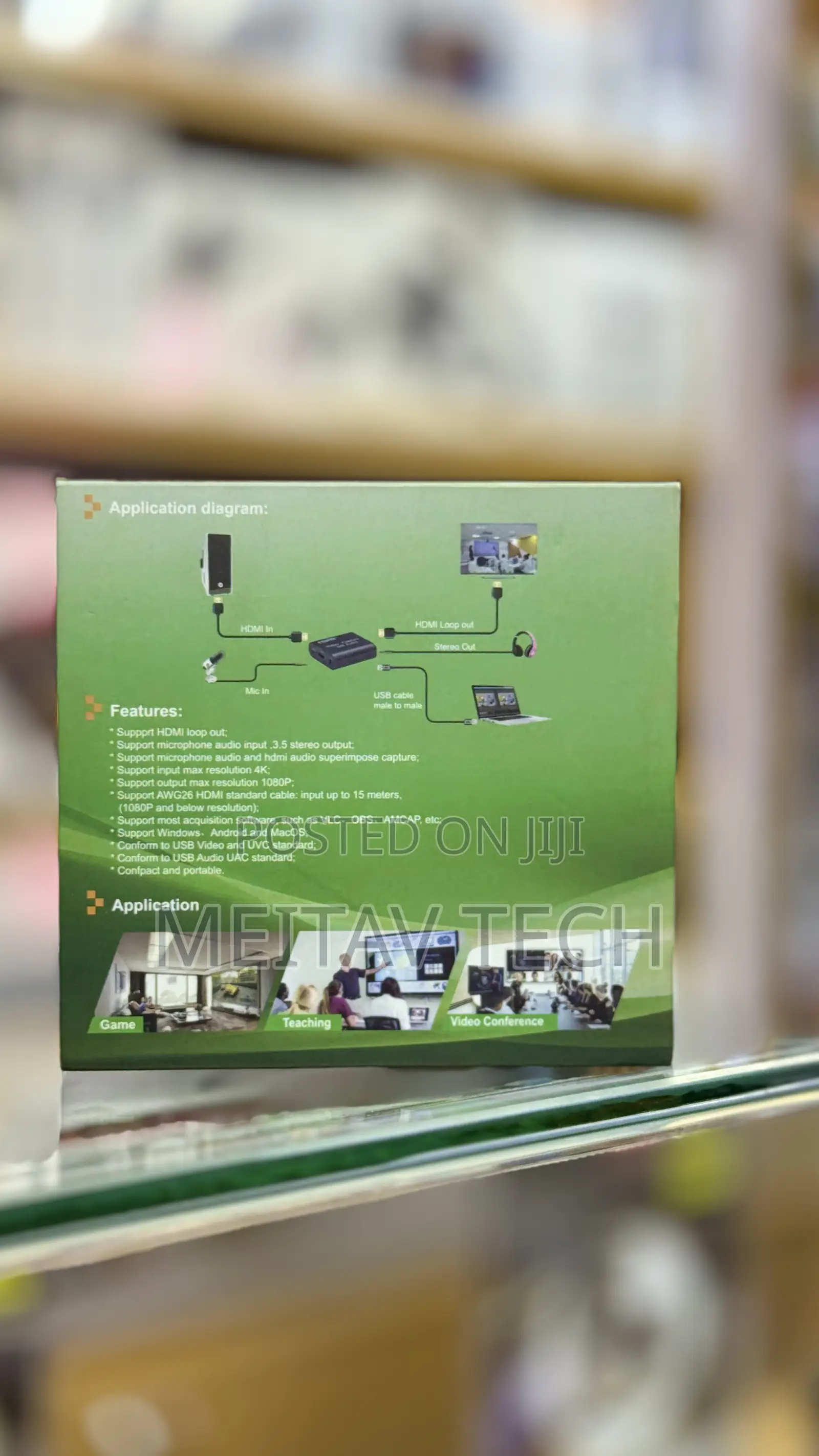 Original Hdmi Video Capture Card With Audio, Suppprt Hdmi Loop Out;