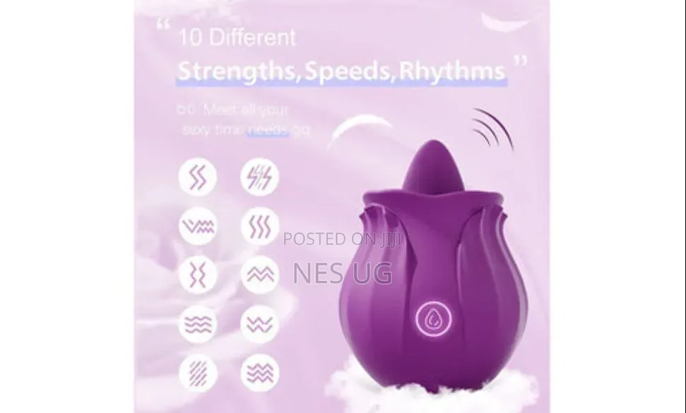 10modes Rose Vibrator With Tongue Licker