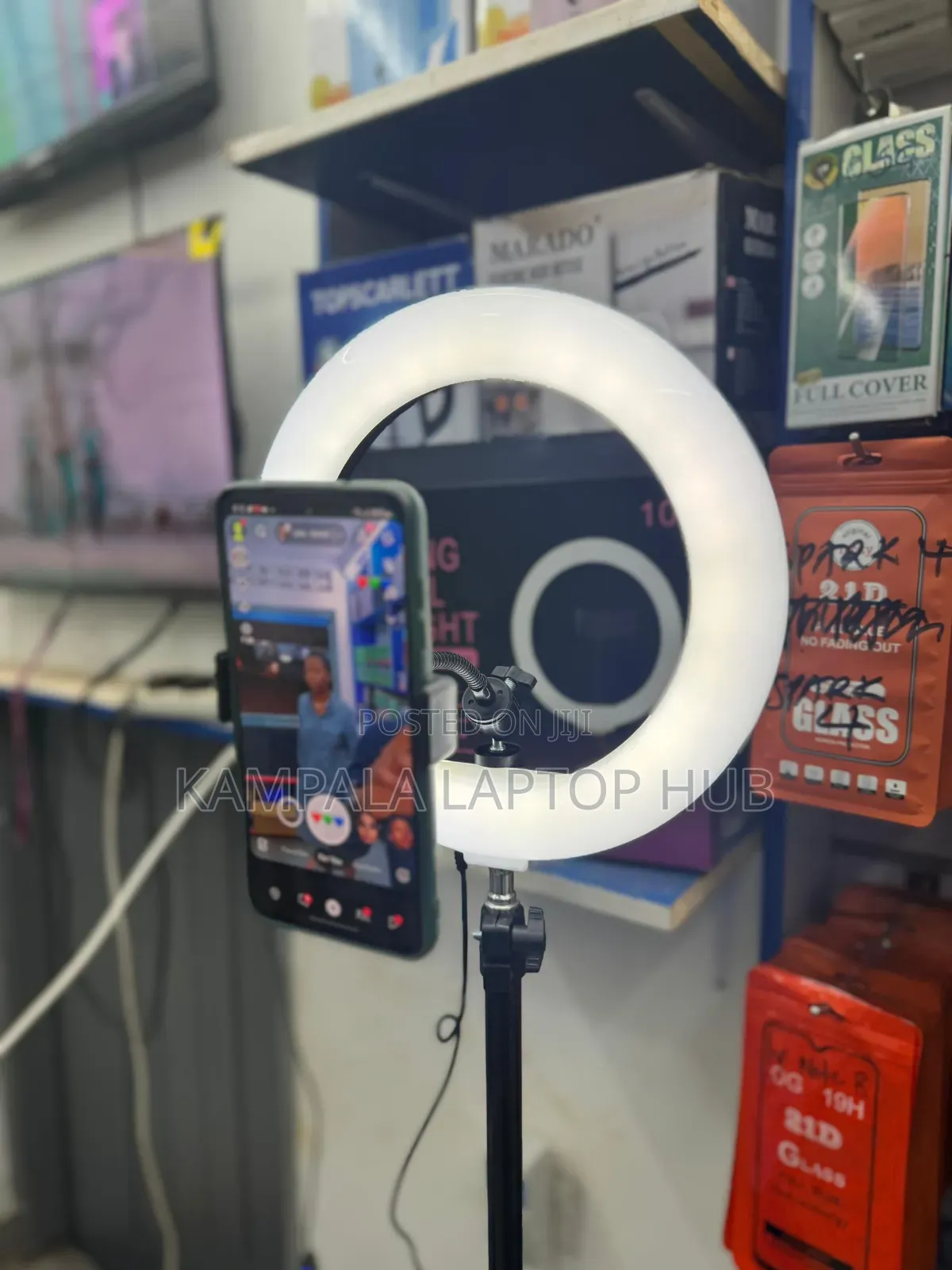 LJJ-30 Led Ring Fill Light - 12" Desktop Video Call Lamp