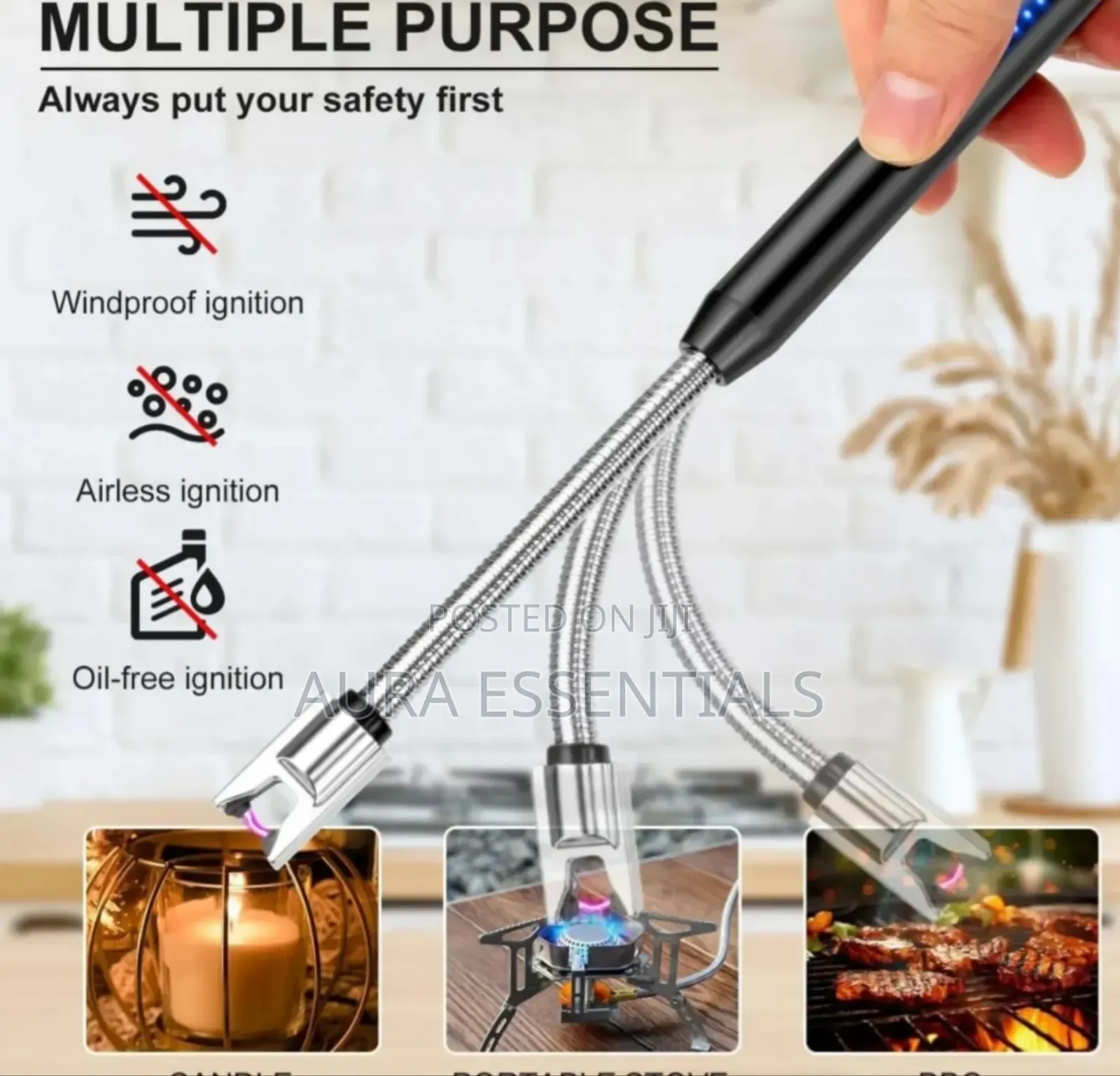 Rechargeable Electric Arc Gas Lighter