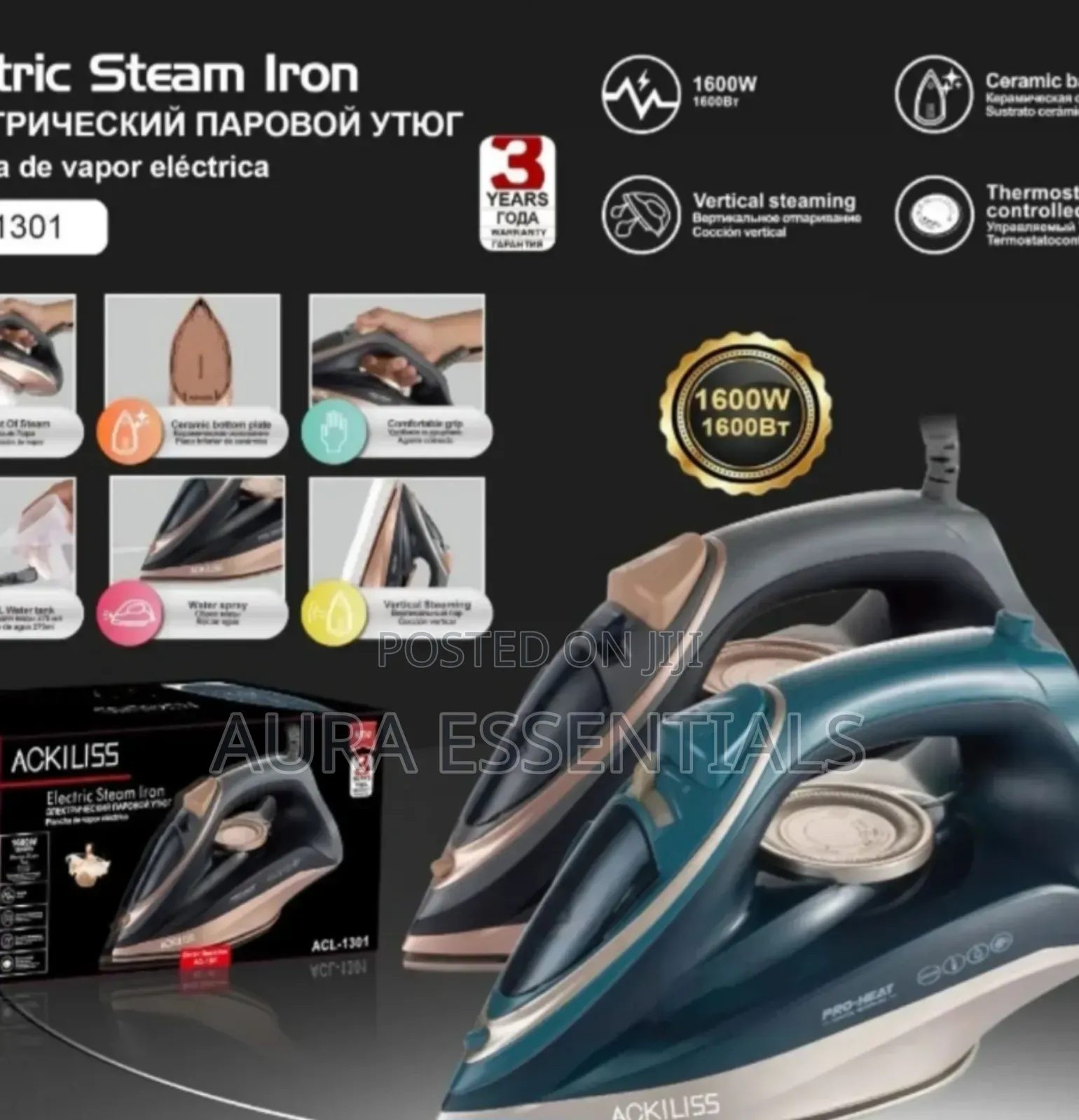Ackiliss Electric Steam Iron