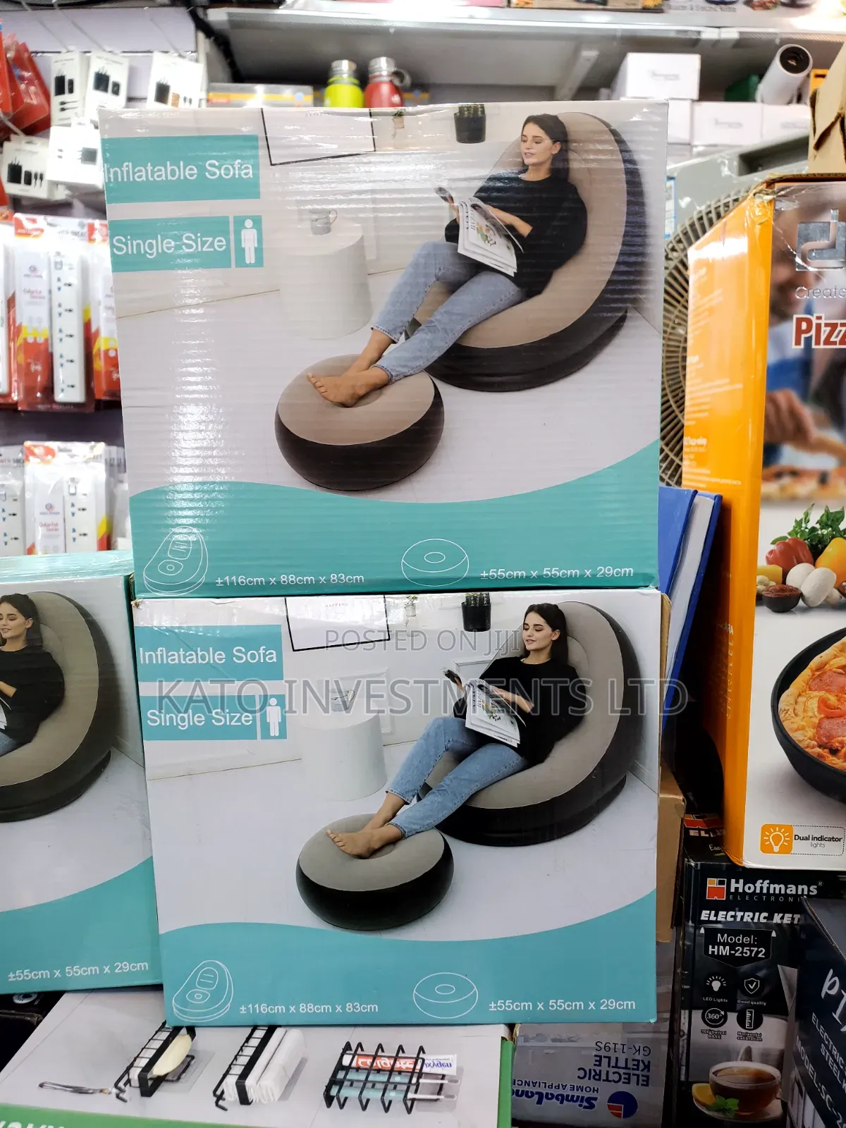Inflatable Air Sofa With Manual Pump