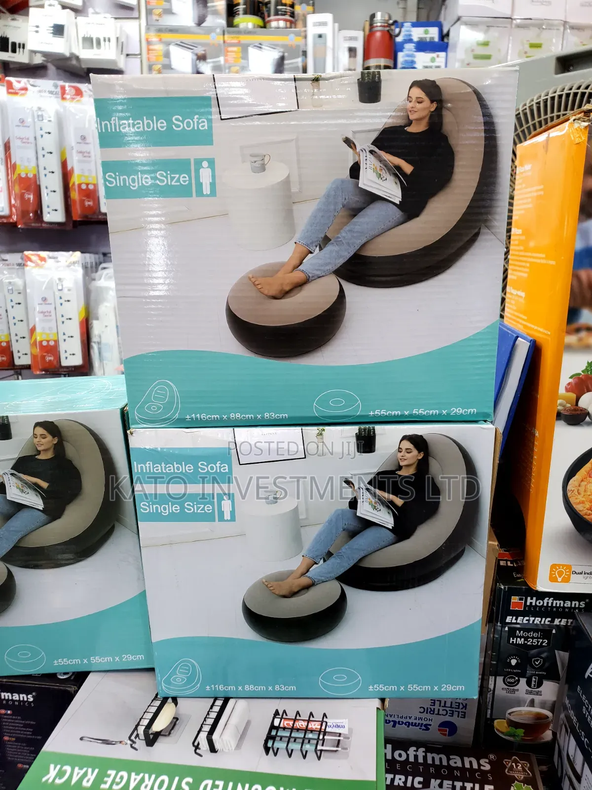 Inflatable Air Sofa With Manual Pump