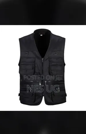 Unisex Multi Pocket Vest Jacket Outdoor - Multicolour
