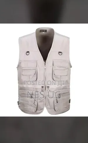 Unisex Multi Pocket Vest Jacket Outdoor - Multicolour