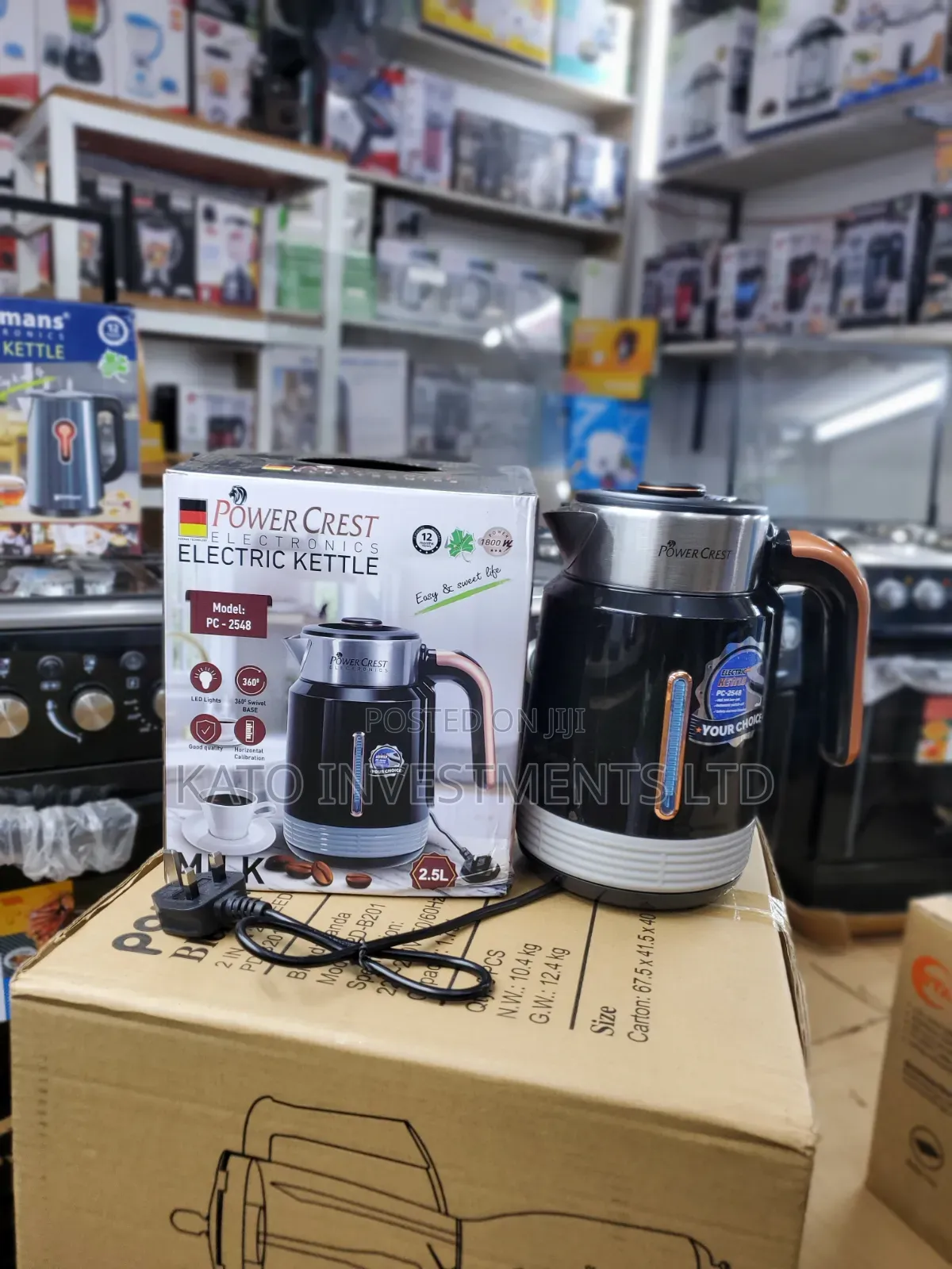Power Crest 2.5l Electric Milk and Water Paco Kettle