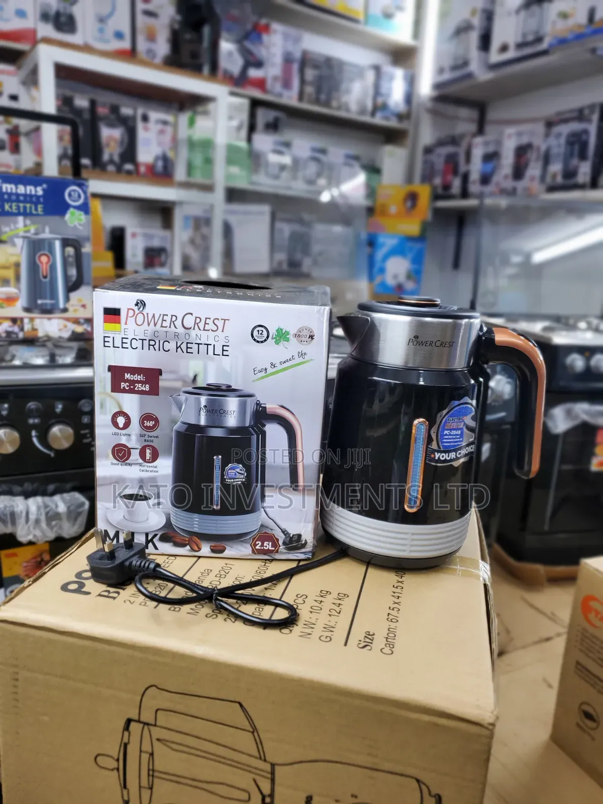 Power Crest 2.5l Electric Milk and Water Paco Kettle