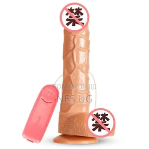 Realistic Vibrating Dildo Sex Toy Women's Sexual Pleasure - Brown
