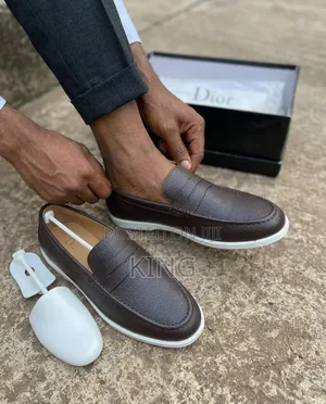 Men's Dior Moccasin. Clear White Sole