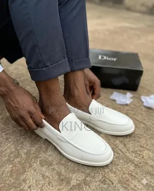 Men's Dior Moccasin. Clear White Sole