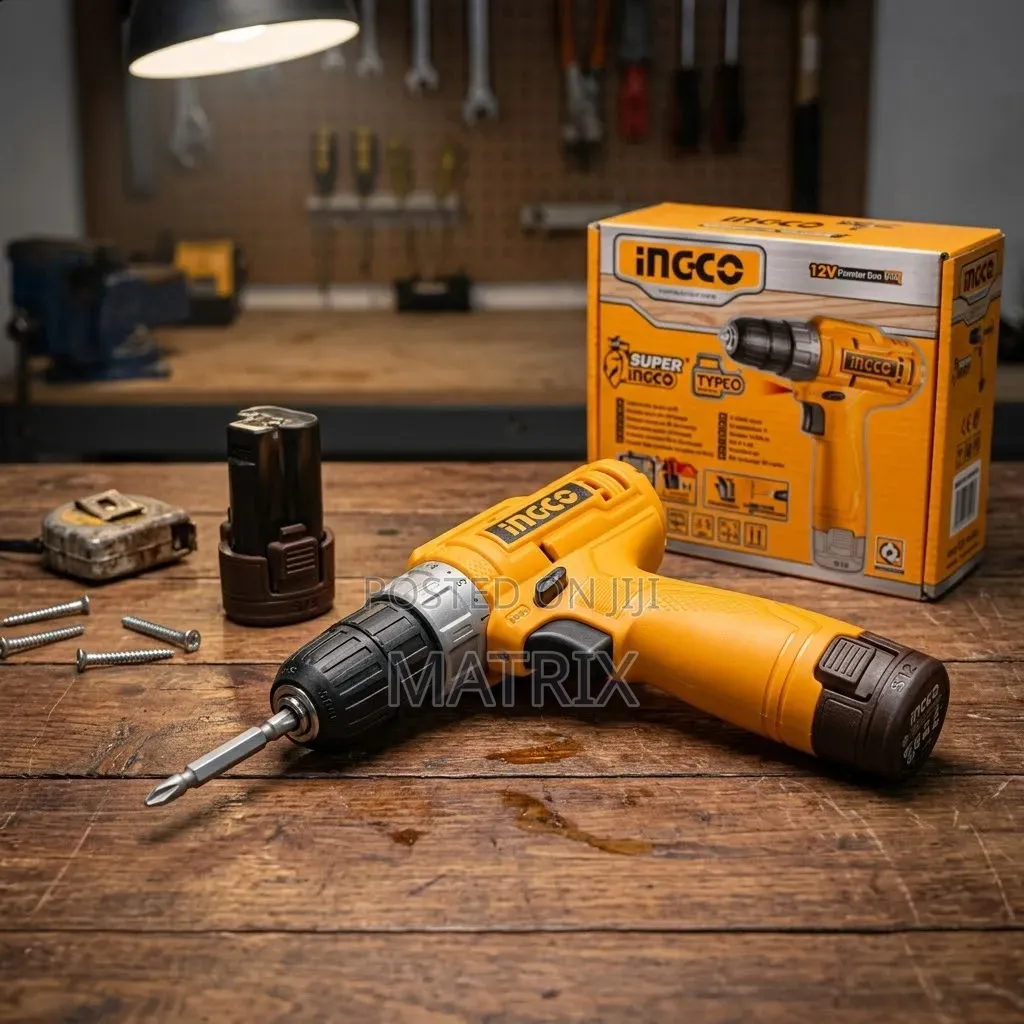 Ingco Cordless Drill, 12v Cordless Drilling Machine