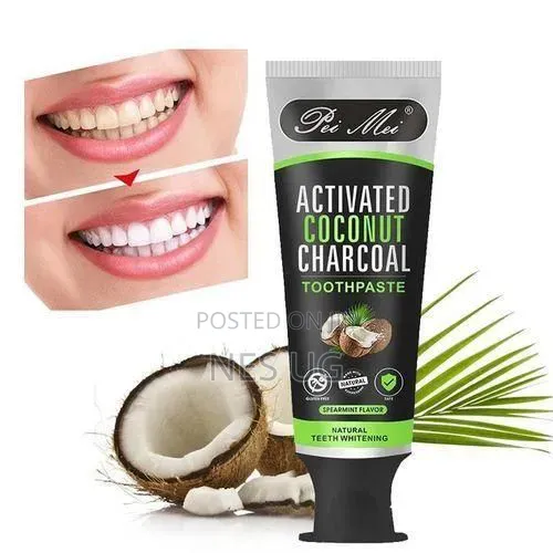 Activated Coconut Charcoal Toothpaste Natural Teeth Whitening - 100ml