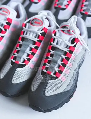 Nike Air Max 95 Big Bubble Sneakers in the "Solar Red