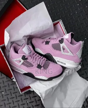 Nike Air Jordan 4 Retro "Orchid,. Pink Super Suede