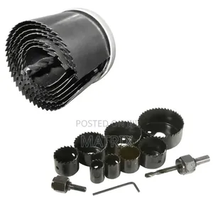 Ingco Hole Saw Set ( 07pcs Set) for Wooden, Plastic, Fiber Sheet