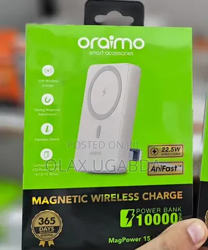 Oraimo Magsafe 10,000mah Magnetic Wireless Fast Charging Power Bank