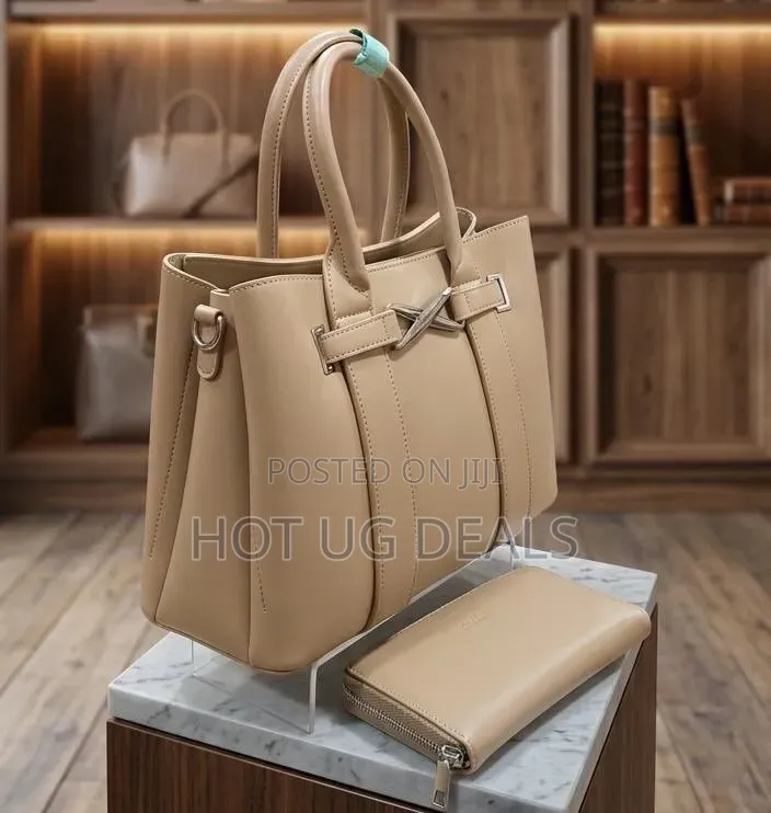 2 in 1 Chrisbella Medium-Sized Tote Bag - Color Varies