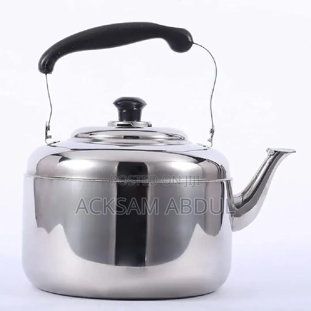 A Stainless Steel Stovetop Tea Kettle