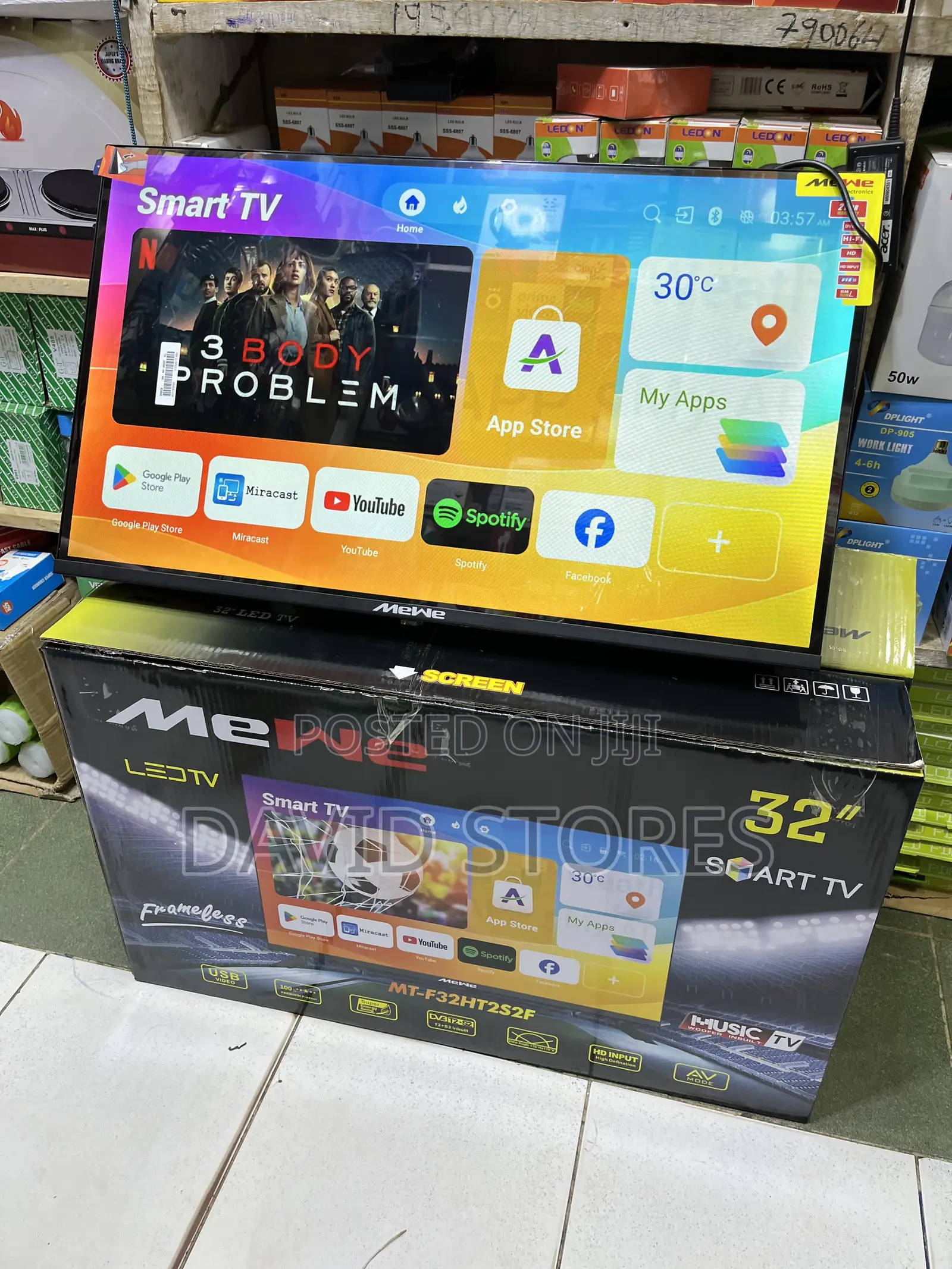  Mewe 32-Inch Smart Tv – Frameless Design With Free-to-Air Decoder