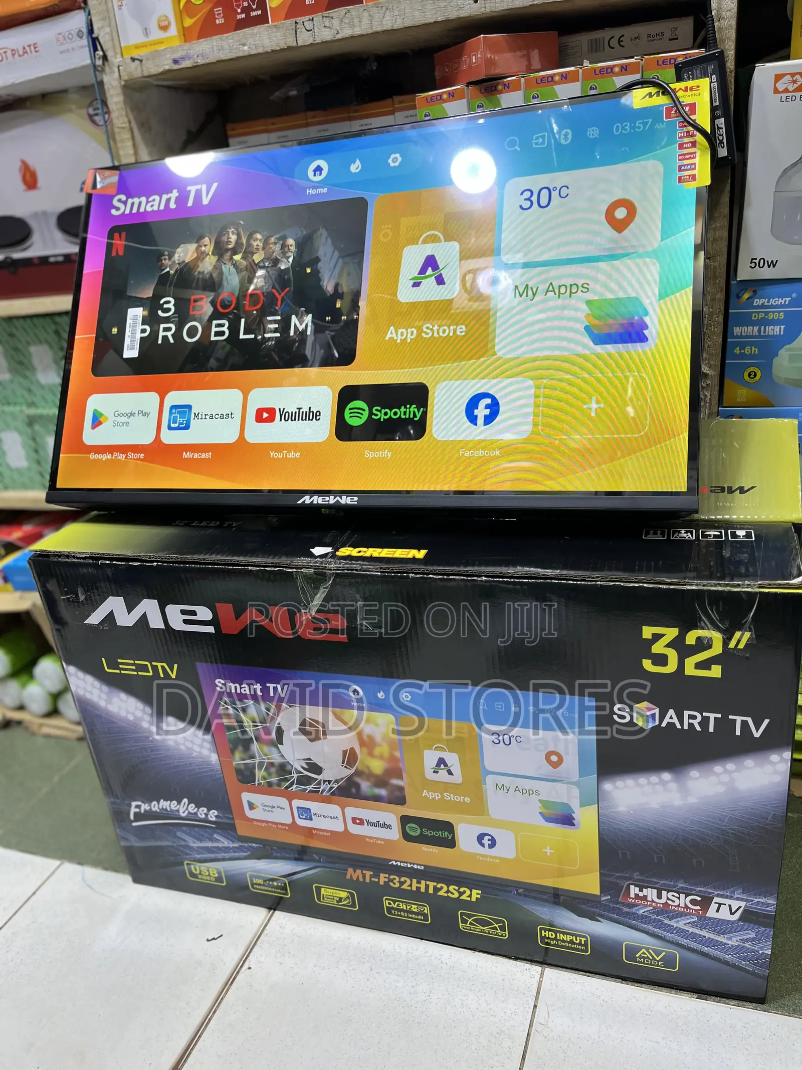  Mewe 32-Inch Smart Tv – Frameless Design With Free-to-Air Decoder