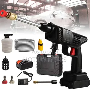 Rechargeable Pressure Cordless Sprayer, Car Washer Gun With 1battery