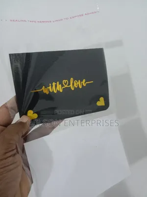 Handmade 3d Pop-Up Layered Heart (Gold-Black) Greeting Card