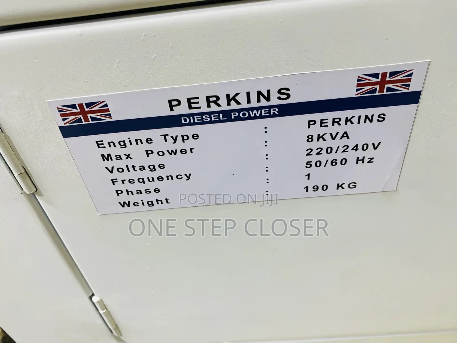 8kva Perkins Silent Generator
