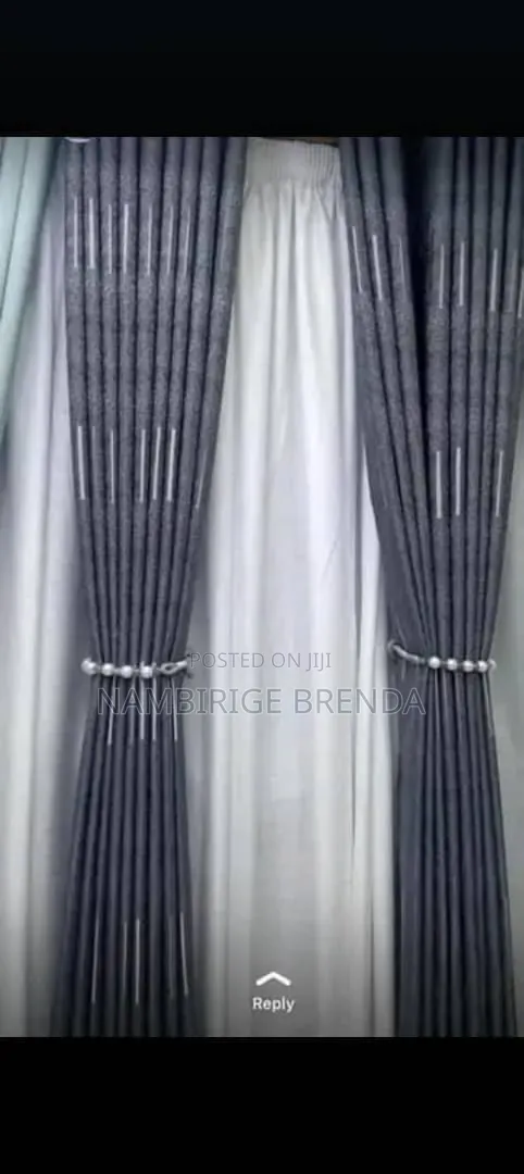 Straw Grey Curtains