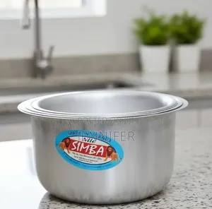 8 Pieces Set of Saucepans With Round Bottom - Silver