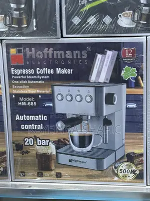 Hoffmans 20-Bar Espresso Coffee Machine (Hm-685) – 1500w