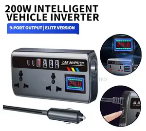 200w Car Power Inverter 12v/24v Dc to 220v Ac Converter to Ac Outlets