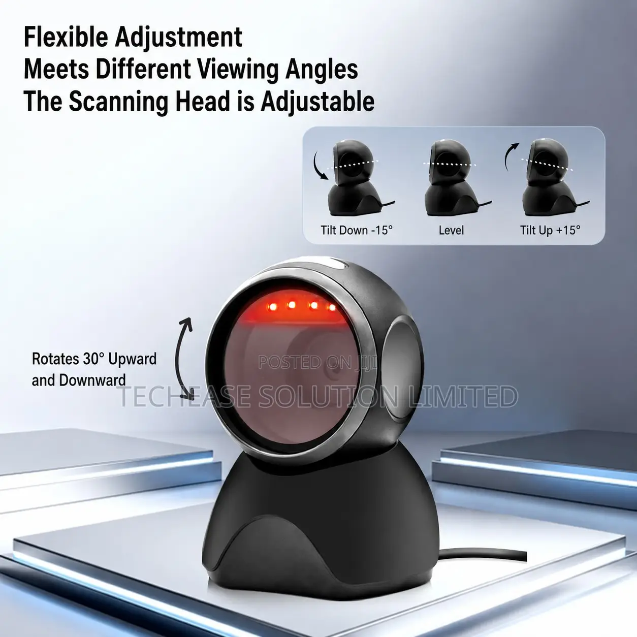 Desktop Barcode Scanner – 1d/2d Usb Barcode Qr Code Reader