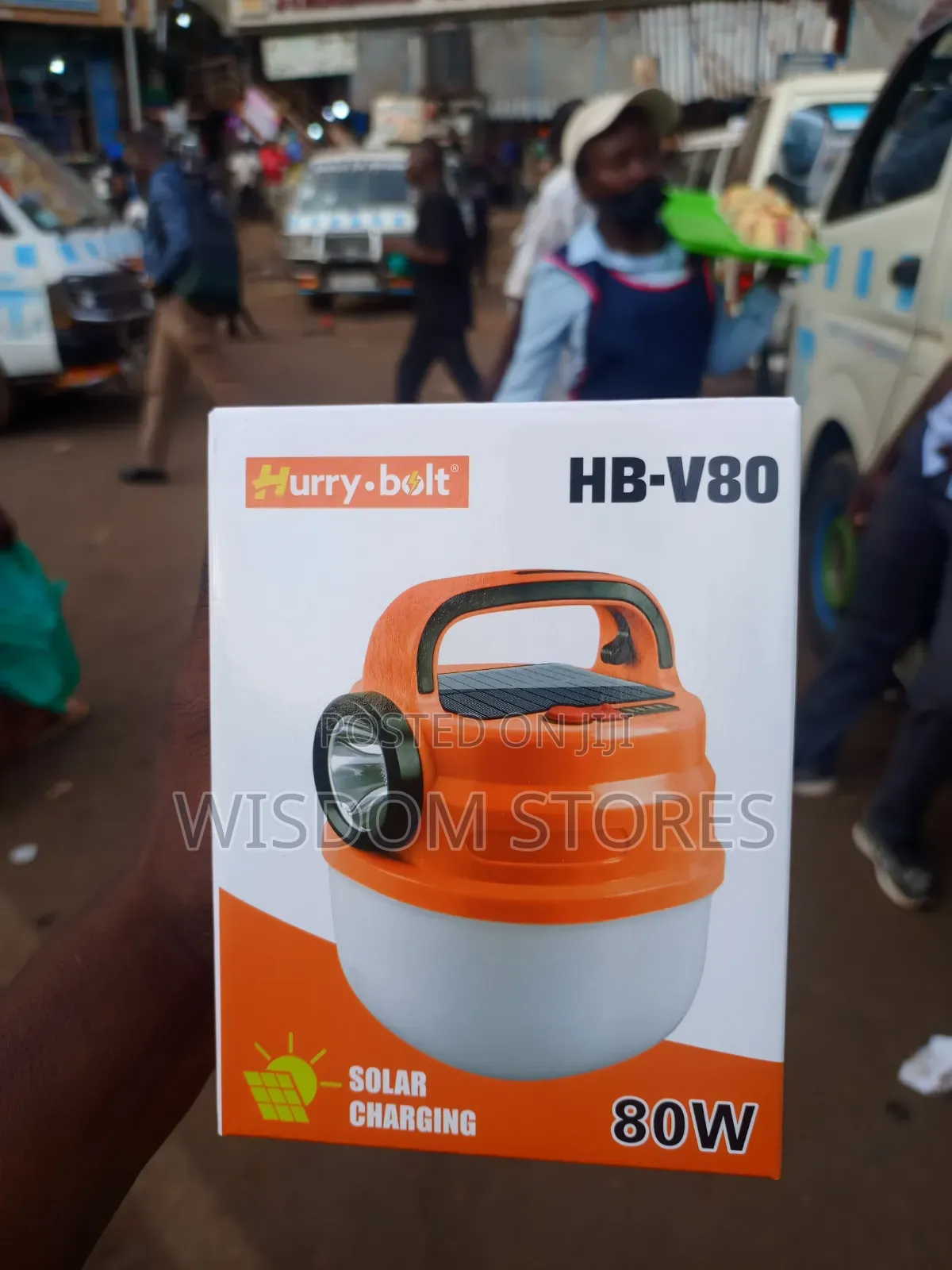 Hurry-Bolt Hb-V80, Solar-Rechargeable Led Lantern and Torch.