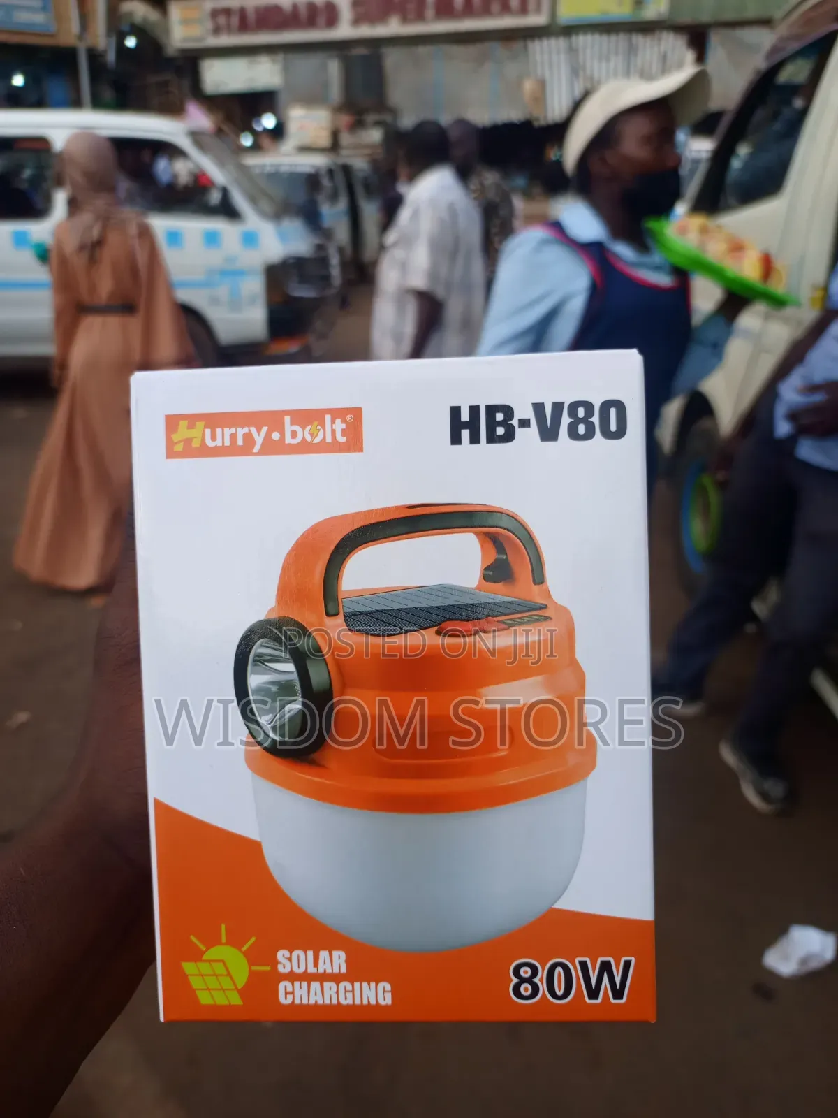 Hurry-Bolt Hb-V80, Solar-Rechargeable Led Lantern and Torch.
